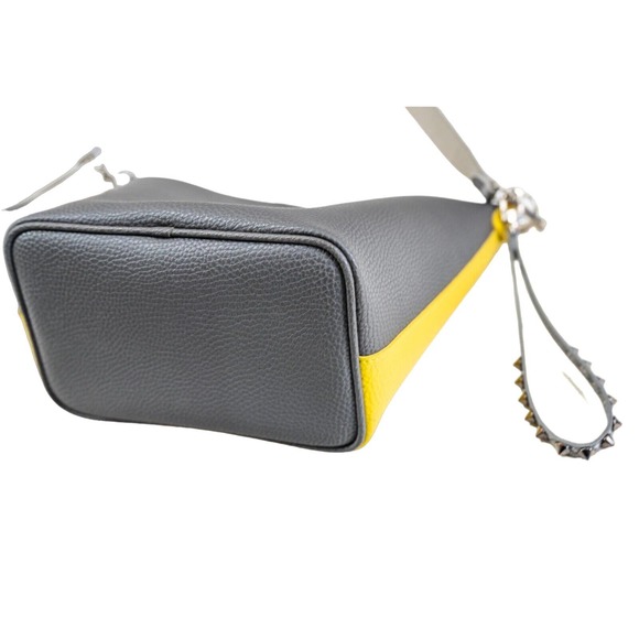 Find Kapoor Yellow Gray Pingo Bag 20 Artificial Leather Shoulder Tote Strap - Picture 8 of 16